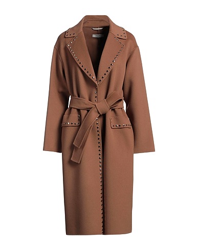 'S MAX MARA Cappotto Nocciola 100% Lana Vergine