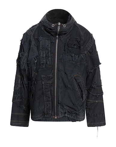 DOLCE&GABBANA Denim jacket Black 99% Cotton, 1% Elastane
