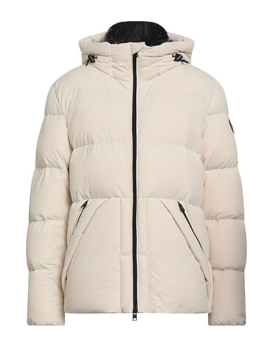 WOOLRICH Shell jacket Ivory 86% Polyamide, 14% Elastane