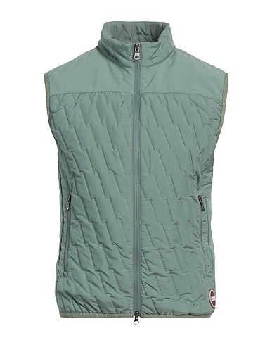 COLMAR Vest Sage green 100% Polyester, Elastane