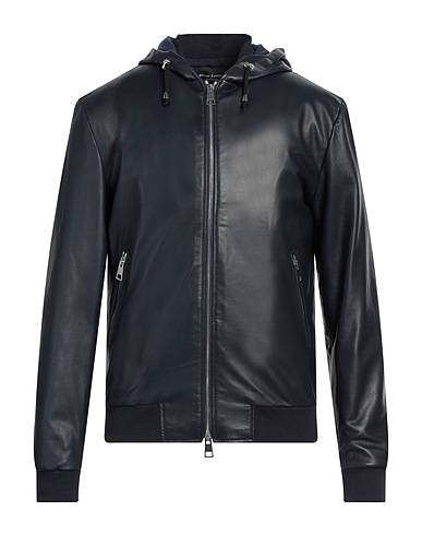 STREET LEATHERS ブルゾン ミッドナイトブルー 革（なめし加工）