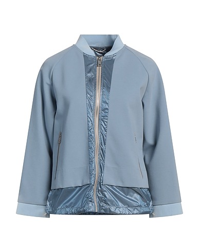 PEOPLE OF SHIBUYA Jacket Sky blue 67% Cotton, 28% Polyamide, 5% Elastane