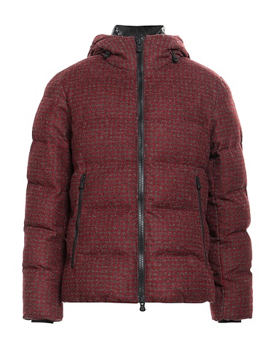 PEOPLE OF SHIBUYA Piumino Bordeaux 54% Acrilico, 24% Lana Vergine, 22% Poliestere