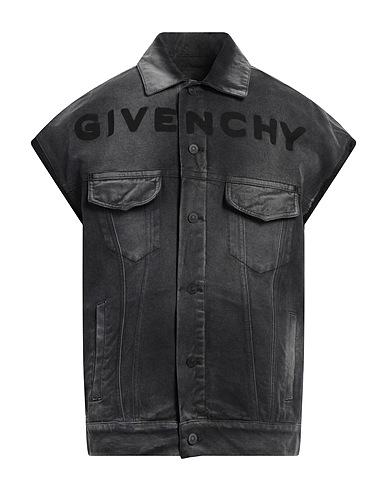 GIVENCHY Giubbotto jeans Nero 100% Cotone