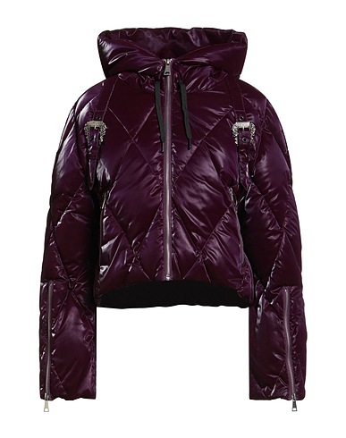 VERSACE JEANS COUTURE Piumino Prugna 100% Poliestere, Resina poliuretanica
