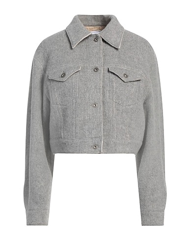 JACOB COHЁN Giubbotto Grigio 75% Lana, 25% Poliammide