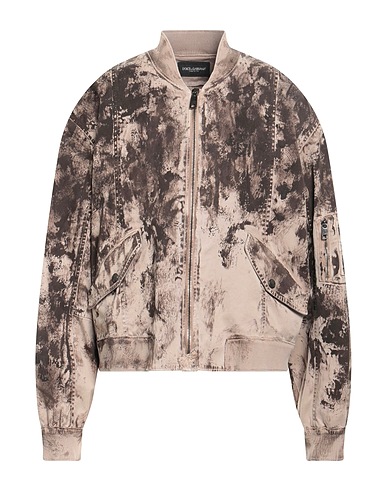 DOLCE&GABBANA Bomber Beige 98% Cotton, 2% Elastane