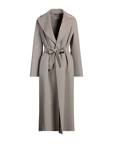 'S MAX MARA Coat Grey 100% Virgin Wool