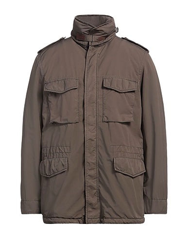 ASPESI Jacket Dark brown 65% Polyester, 35% Polyamide