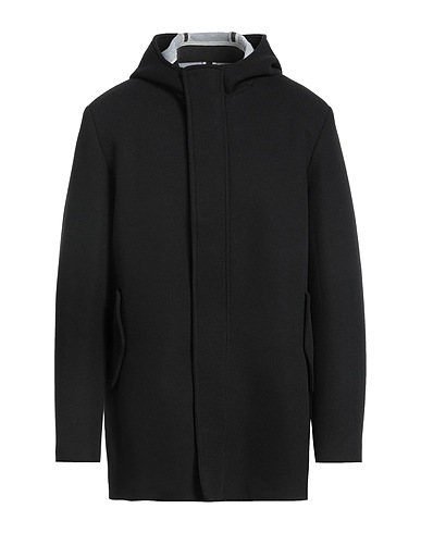 MR MASSIMO REBECCHI Cappotto Nero 60% Poliestere, 35% Viscosa, 5% Elastan