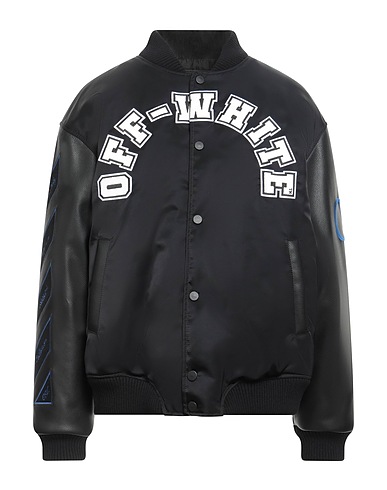 OFF-WHITE™ Jacket Black 100% Cow leather, Lambskin