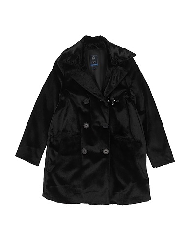 FAY Cappotto Nero 55% Viscosa, 45% Cotone