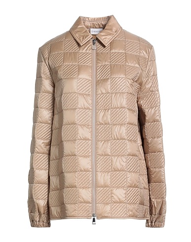 MONCLER Shell  jacket Khaki 100% Polyamide, Cotton, Polyester