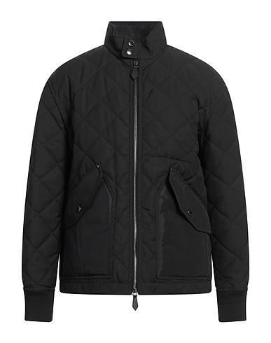 BURBERRY PRORSUM Shell  jacket Black 100% Polyester, Polyamide, Elastane