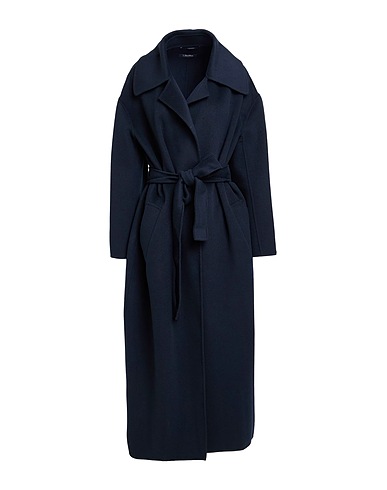 'S MAX MARA Coat Midnight blue 100% Virgin Wool