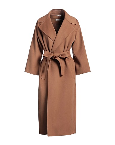 'S MAX MARA Cappotto Khaki 100% Lana Vergine