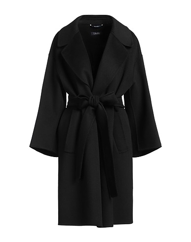 'S MAX MARA Cappotto Nero 100% Lana Vergine