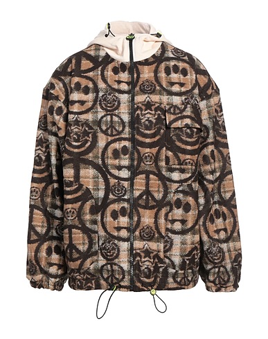 BARROW Jacket ROUND TWO SEAN WOTHERSPOON X BARROW Brown 57% Polyester, 23% Wool, 18% Polyacrylic, 2% Other Fibres