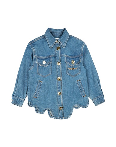 MOSCHINO KID Denim jacket Blue 98% Cotton, 2% Elastane