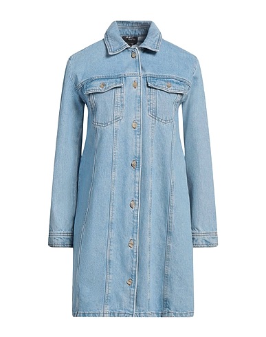 A.P.C. Jean μπουφάν Μπλε 100% Βαμβάκι