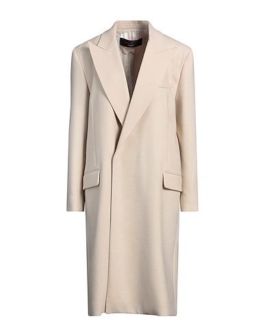 BARBARA BUI Coat BEIGE 54% Polyester, 44% Wool, 2% Elastane
