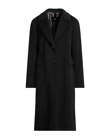 SAINT JACQUES Cappotto Nero 39% Lana di alpaca, 38% Lana Vergine, 23% Poliammide