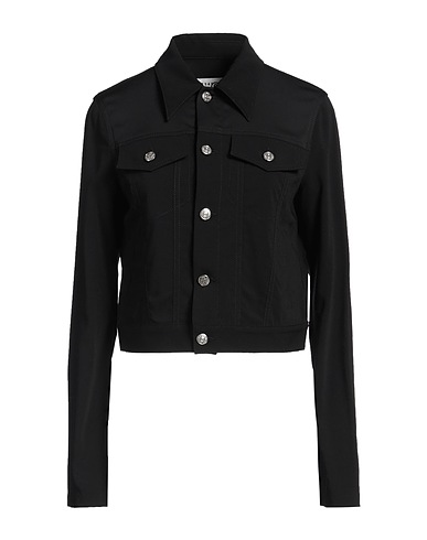 MM6 MAISON MARGIELA Jacket Black 96% Polyester, 4% Elastane