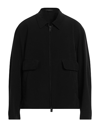 YOHJI YAMAMOTO POUR HOMME Jacket Black 57% Triacetate, 43% Polyester