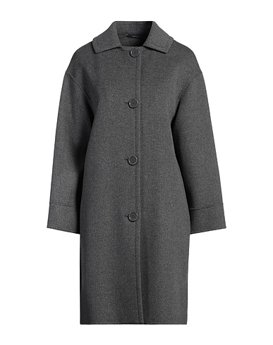 'S MAX MARA Cappotto Piombo 100% Lana Vergine