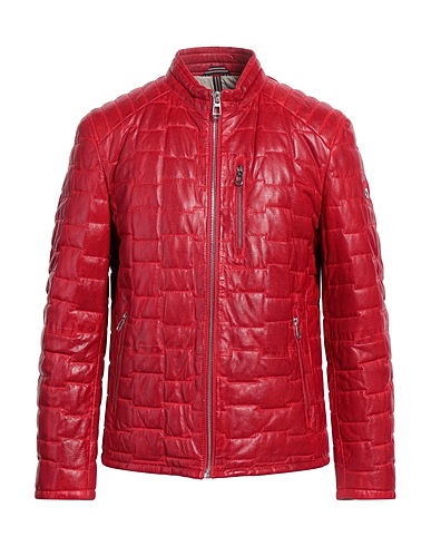 MILESTONE Giacca biker Rosso 100% Pelle di agnello
