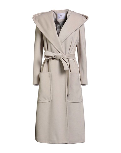 WHITE WISE Coat Off white 91% Polyester, 9% Viscose