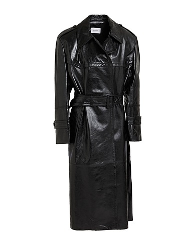 SPORTMAX Full-length jacket Black Lambskin
