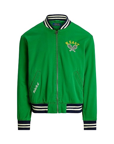 POLO RALPH LAUREN Jacket TENNIS-INSPIRED TWILL JACKET
 Green 100% Cotton