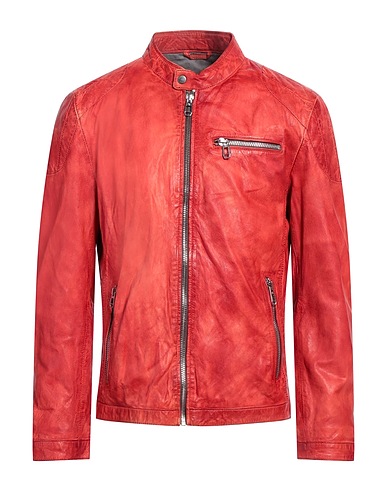 MILESTONE Biker jacket Brick 100% Lambskin
