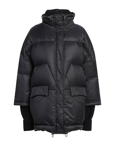 CIRCUS HOTEL Shell  jacket Black 100% Polyamide, Wool, Acrylic