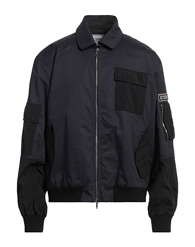 ICEBERG Jacket Midnight blue 97% Cotton, 3% Elastane, Polyamide