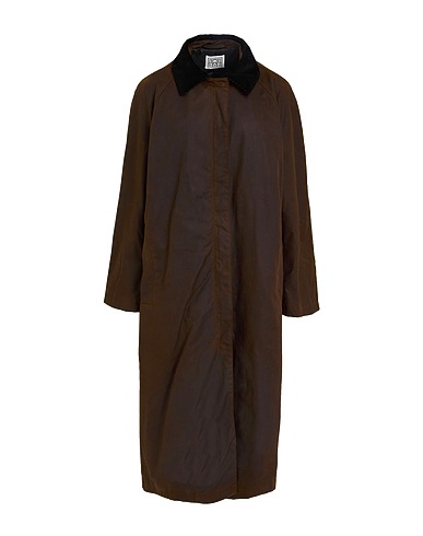 TOTEME Full-length jacket Chocolate brown 100% Organic cotton