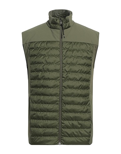 COLMAR Gilet Military green 100% Polyester, Elastane, Polyamide