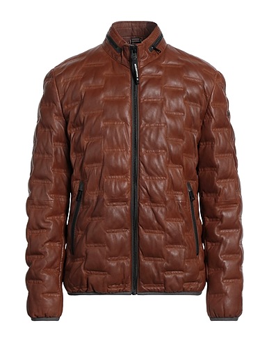 MILESTONE Shell  jacket Brown 100% Lambskin