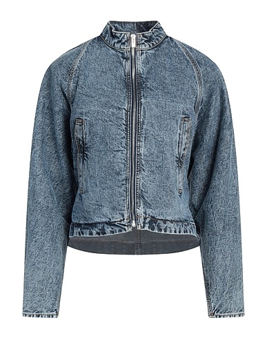 ALAÏA Denim jacket Blue 99% Cotton, 1% Polyurethane