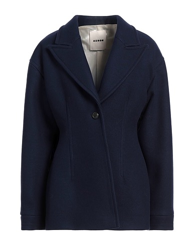 AERON Cappotto Blu navy 75% Lana Vergine, 25% Poliestere