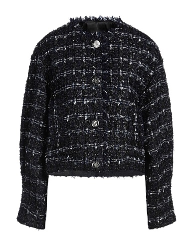 KARL LAGERFELD Jacket Midnight blue 36% Polyester, 33% Nylon, 26% Wool, 5% Acrylic