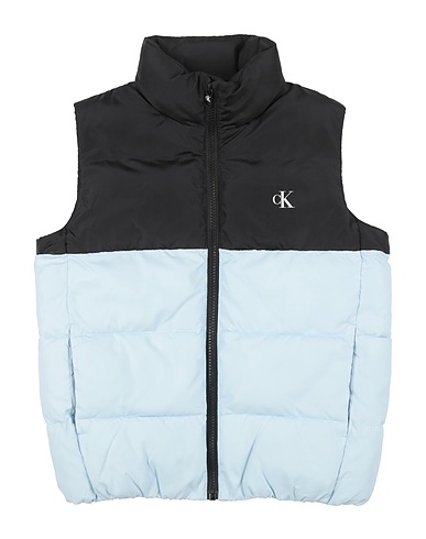 CALVIN KLEIN JEANS Gilet Sky blue 100% Polyester, Elastane