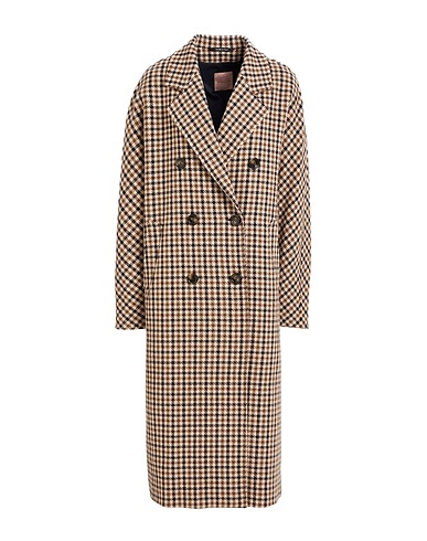 FEDERICA GARONI COLLECTION Cappotto Beige 50% Lana, 25% Poliestere, 12% Acrilico, 8% Poliammide, 5% Altre Fibre