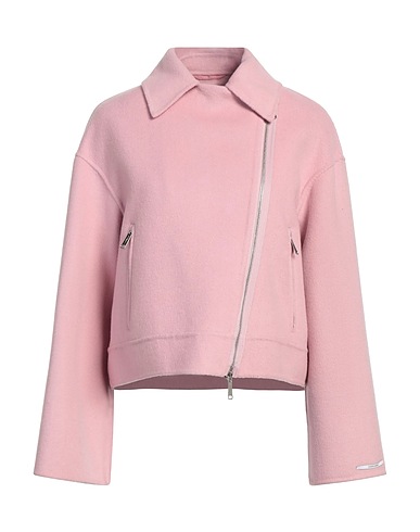 MARELLA SPORT Biker jacket Pink 50% Wool, 50% Polyester