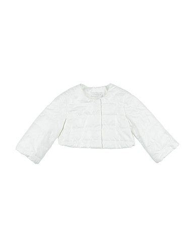 MONNALISA Jacket White 100% Polyester, Polypropylene