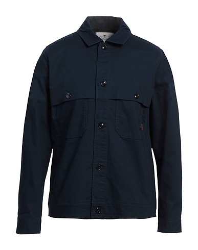 WOOLRICH 無地シャツ ミッドナイトブルー コットン 100%