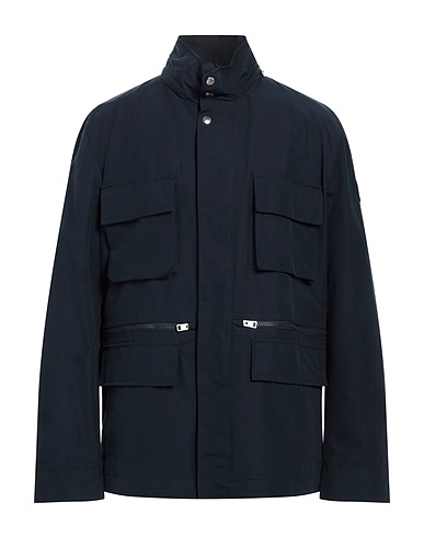 WOOLRICH Jacket Midnight blue 64% Cotton, 36% Polyamide