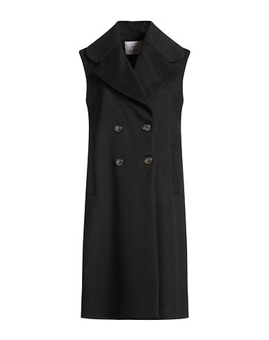 WHITE WISE Coat Black 91% Polyester, 9% Viscose