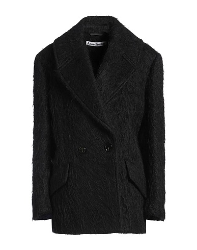 ACNE STUDIOS Συνθετική γούνα Μαύρο 54% Μαλλί, 17% Μαλλί αλπακά, 17% Μάλλινο μοχέρ, 12% Νάιλον